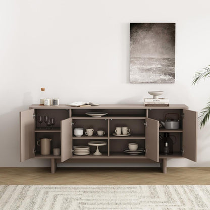 Manhattan Comfort - Ella 70.86 Sideboard with 0 Full Extension Drawers in Mocha - SB005-MO veiw 9