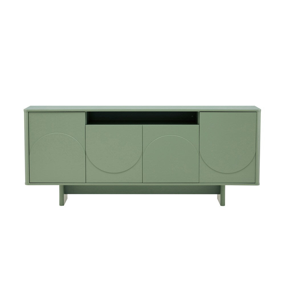 Manhattan Comfort - Ella 70.86 Sideboard with 0 Full Extension Drawers in Sage Green - SB005-GR veiw 1