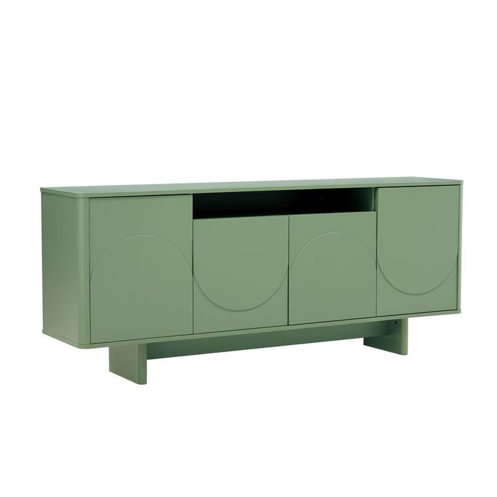 Manhattan Comfort - Ella 70.86 Sideboard with 0 Full Extension Drawers in Sage Green - SB005-GR veiw 2