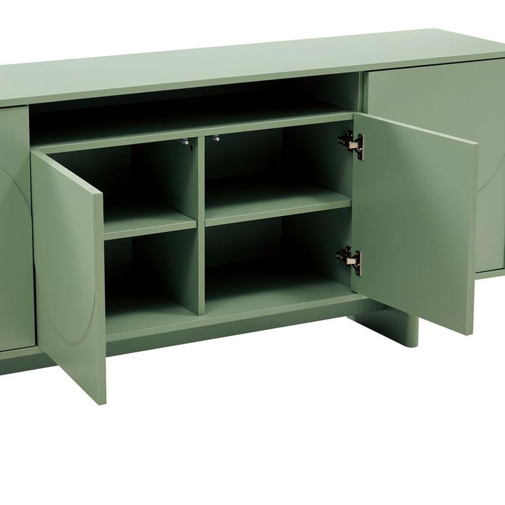 Manhattan Comfort - Ella 70.86 Sideboard with 0 Full Extension Drawers in Sage Green - SB005-GR veiw 3