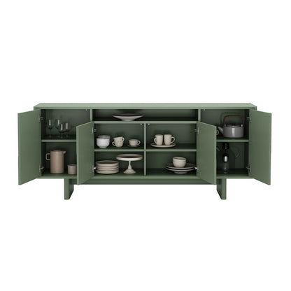 Manhattan Comfort - Ella 70.86 Sideboard with 0 Full Extension Drawers in Sage Green - SB005-GR veiw 8