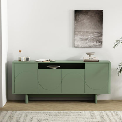 Manhattan Comfort - Ella 70.86 Sideboard with 0 Full Extension Drawers in Sage Green - SB005-GR veiw 10
