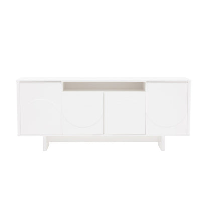 Manhattan Comfort - Ella 70.86 Sideboard with 0 Full Extension Drawers in White - SB005-WH veiw 1