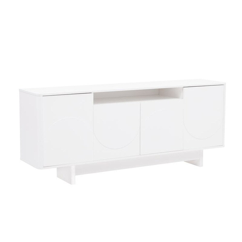 Manhattan Comfort - Ella 70.86 Sideboard with 0 Full Extension Drawers in White - SB005-WH veiw 2