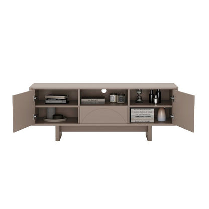 Manhattan Comfort - Ella 59 TV Stand with 1 Full Extension Drawers in Mocha - TV007-MO veiw 8
