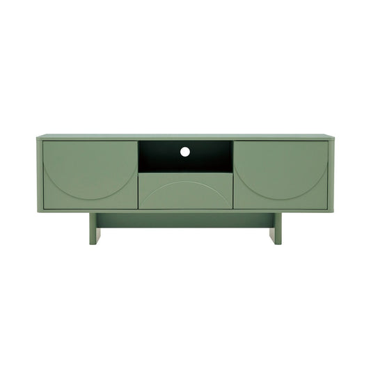 Manhattan Comfort - Ella 59 TV Stand with 1 Full Extension Drawers in Sage Green - TV007-GR veiw 1