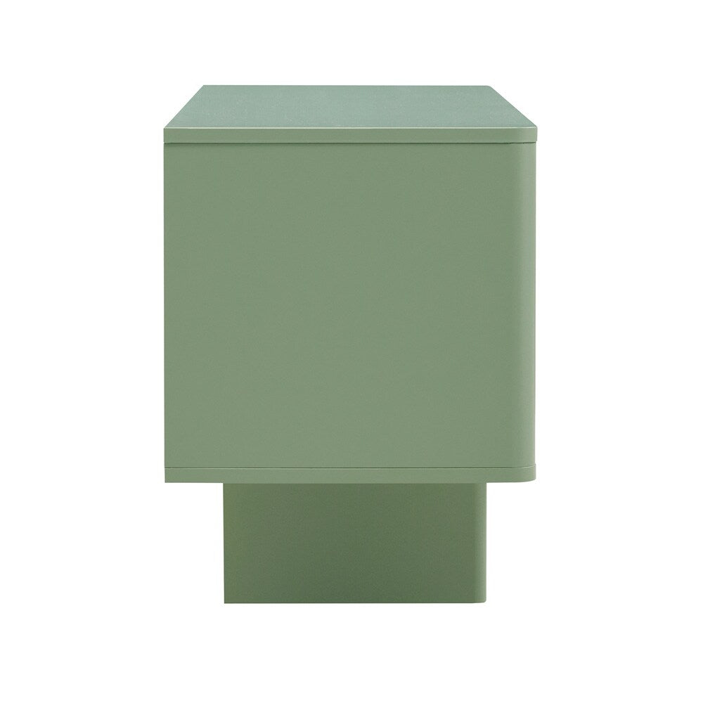 Manhattan Comfort - Ella 59 TV Stand with 1 Full Extension Drawers in Sage Green - TV007-GR veiw 4