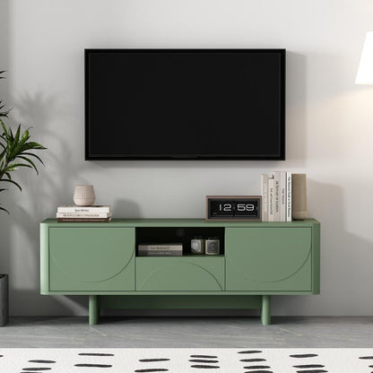 Manhattan Comfort - Ella 59 TV Stand with 1 Full Extension Drawers in Sage Green - TV007-GR veiw 10