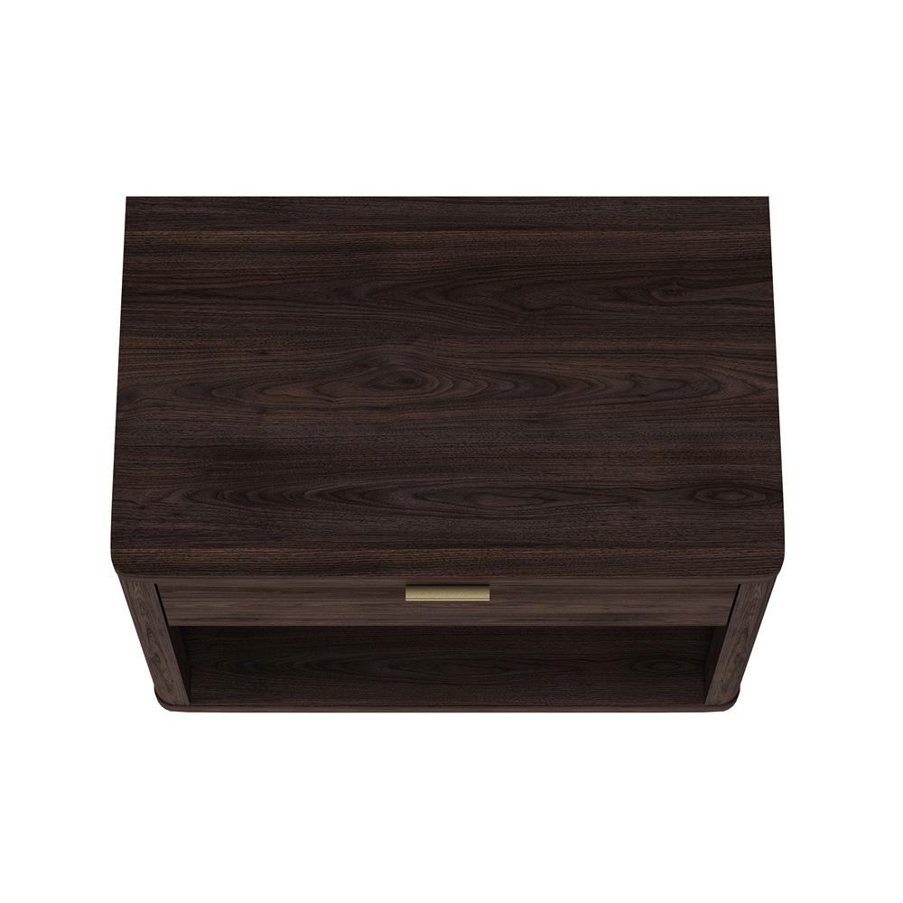Manhattan Comfort - Evelyn 32 Nightstand 2.0 with 2 Full Extension Drawers in Brown - Set of 2 - 2-NS012-BR veiw 3