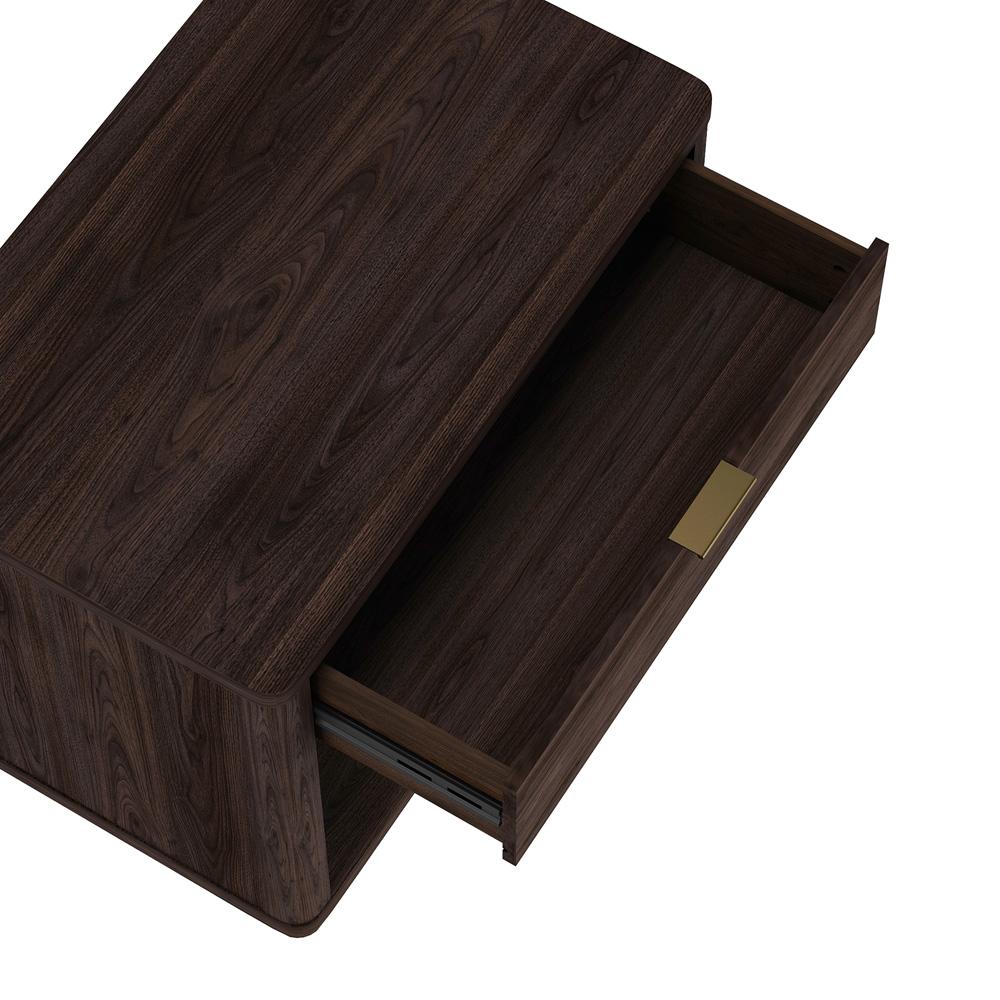 Manhattan Comfort - Evelyn 32 Nightstand 2.0 with 2 Full Extension Drawers in Brown - Set of 2 - 2-NS012-BR veiw 7