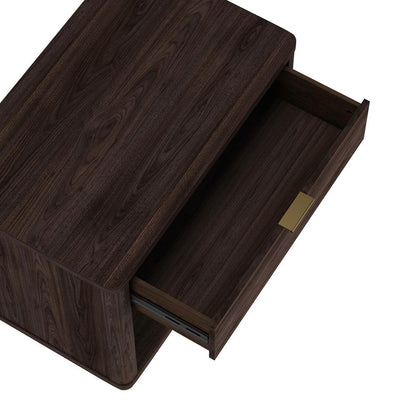 Manhattan Comfort - Evelyn 32 Nightstand 2.0 with 2 Full Extension Drawers in Brown - Set of 2 - 2-NS012-BR veiw 7