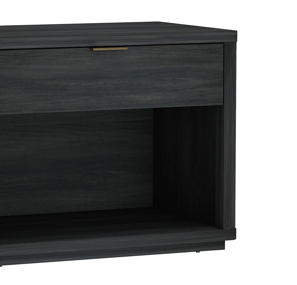 Manhattan Comfort - Evelyn 32 Nightstand 2.0 with 2 Full Extension Drawers in Charcoal Grey - Set of 2 - 2-NS012-CH veiw 8