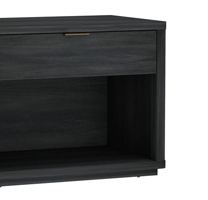 Manhattan Comfort - Evelyn 32 Nightstand 2.0 with 2 Full Extension Drawers in Charcoal Grey - Set of 2 - 2-NS012-CH veiw 8