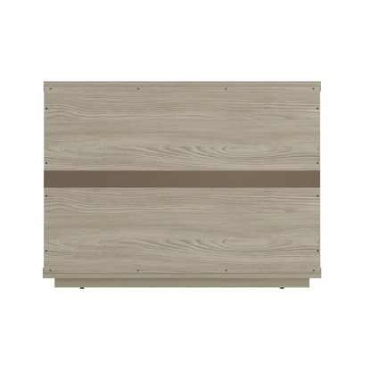 Manhattan Comfort - Evelyn 32 Nightstand 2.0 with 2 Full Extension Drawers in Natural - Set of 2 - 2-NS012-NA veiw 6