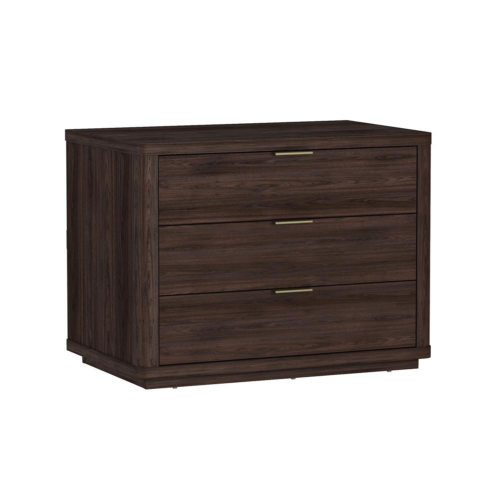 Manhattan Comfort - Evelyn 32 Nightstand 4.0 with 6 Full Extension Drawers in Brown - Set of 2 - 2-NS014-BR veiw 2