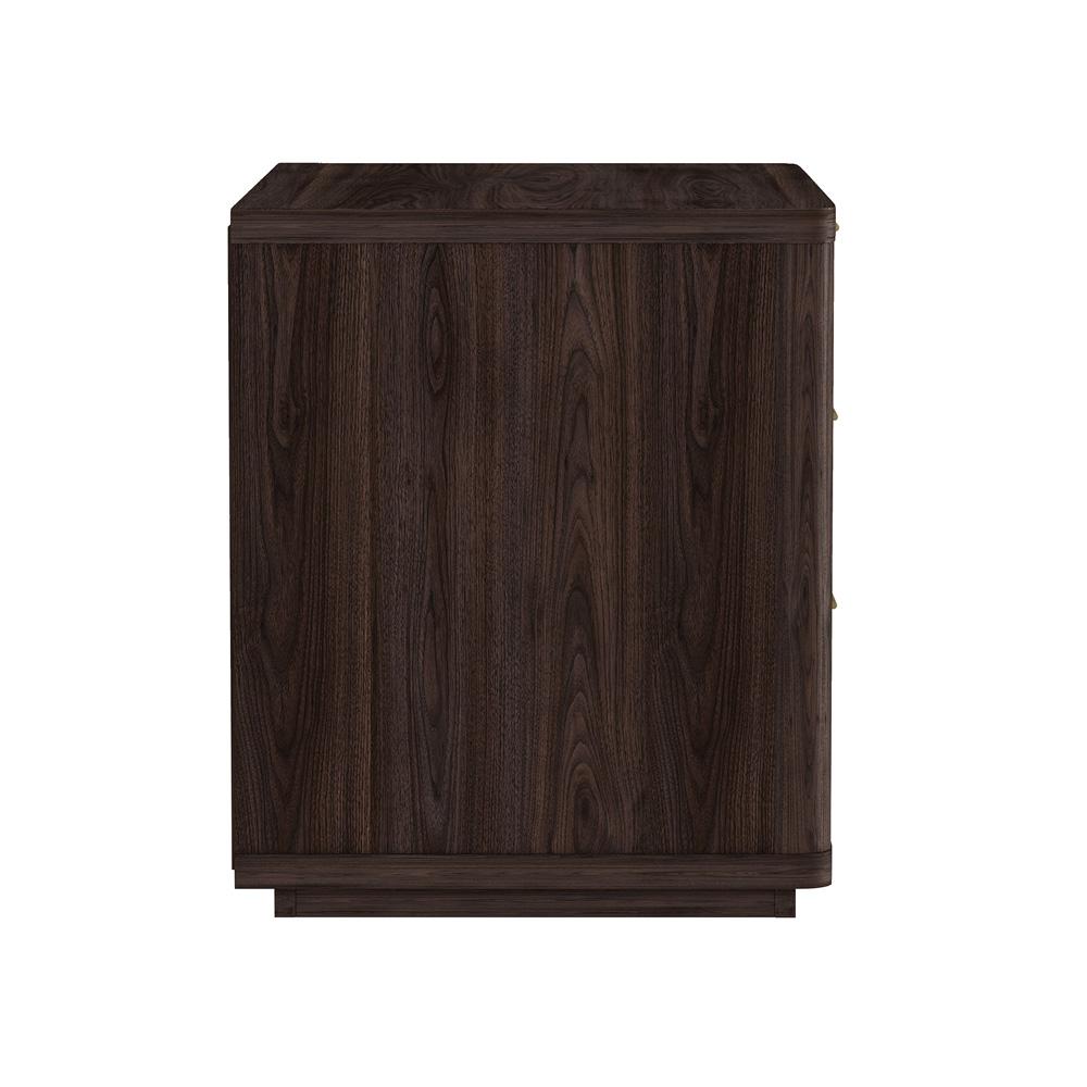 Manhattan Comfort - Evelyn 32 Nightstand 4.0 with 6 Full Extension Drawers in Brown - Set of 2 - 2-NS014-BR veiw 4