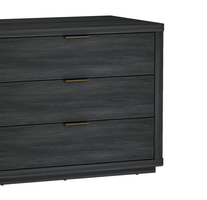 Manhattan Comfort - Evelyn 32 Nightstand 4.0 with 6 Full Extension Drawers in Charcoal Grey - Set of 2 - 2-NS014-CH veiw 8