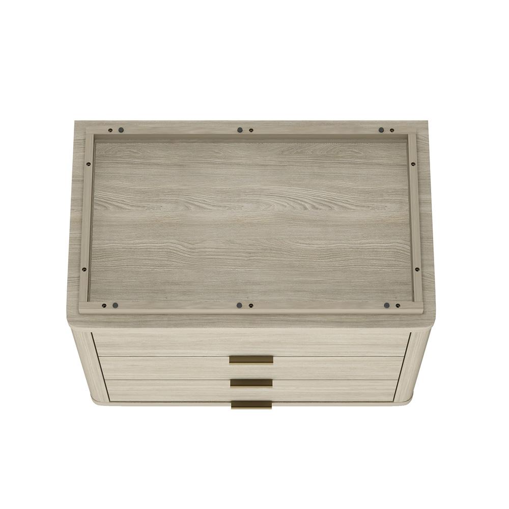 Manhattan Comfort - Evelyn 32 Nightstand 4.0 with 6 Full Extension Drawers in Natural - Set of 2 - 2-NS014-NA veiw 5