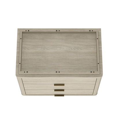 Manhattan Comfort - Evelyn 32 Nightstand 4.0 with 6 Full Extension Drawers in Natural - Set of 2 - 2-NS014-NA veiw 5