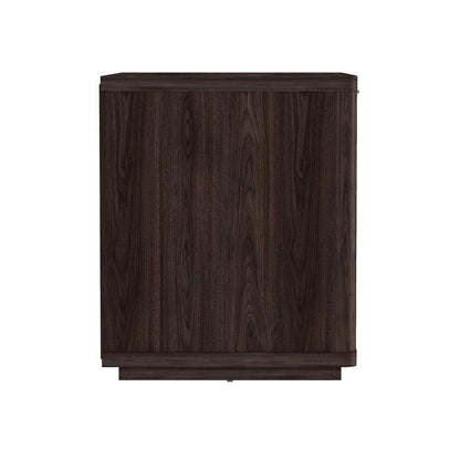 Manhattan Comfort - Evelyn 32 Nightstand 2.0 with 1 Full Extension Drawers in Brown - NS012-BR veiw 4