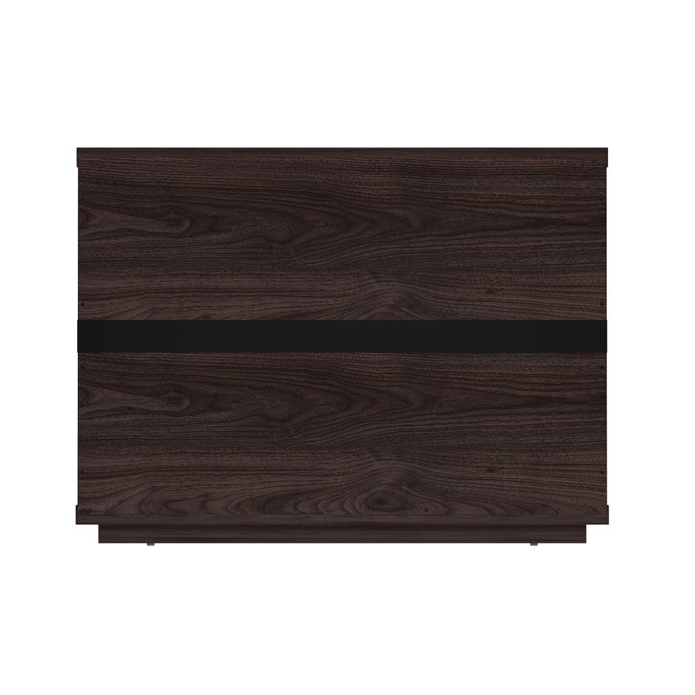 Manhattan Comfort - Evelyn 32 Nightstand 2.0 with 1 Full Extension Drawers in Brown - NS012-BR veiw 7