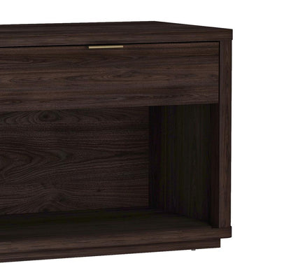 Manhattan Comfort - Evelyn 32 Nightstand 2.0 with 1 Full Extension Drawers in Brown - NS012-BR veiw 8