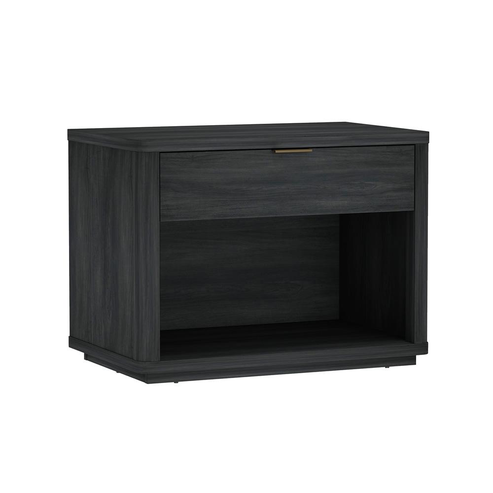 Manhattan Comfort - Evelyn 32 Nightstand 2.0 with 1 Full Extension Drawers in Charcoal Grey - NS012-CH veiw 2