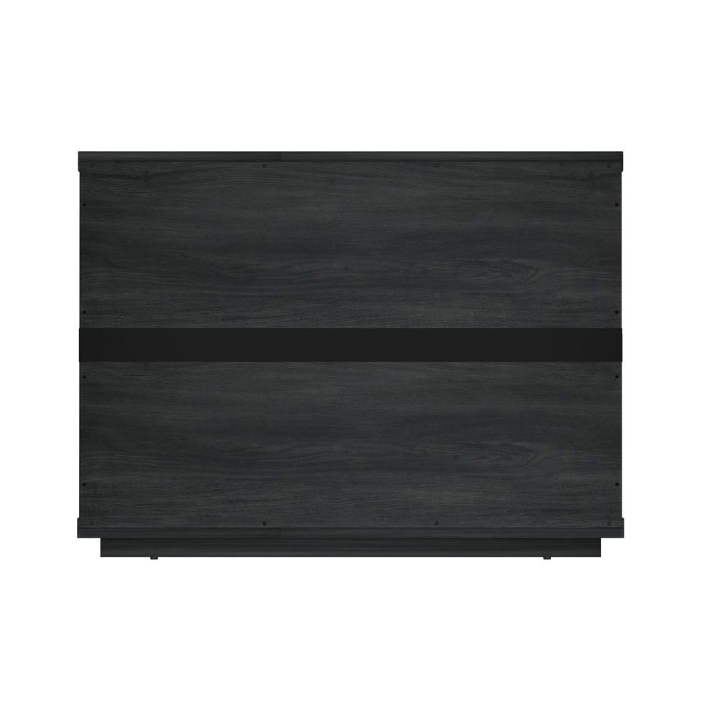 Manhattan Comfort - Evelyn 32 Nightstand 2.0 with 1 Full Extension Drawers in Charcoal Grey - NS012-CH veiw 6