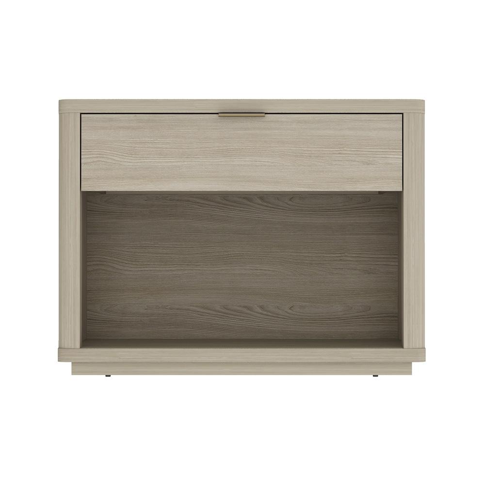 Manhattan Comfort - Evelyn 32 Nightstand 2.0 with 1 Full Extension Drawers in Natural - NS012-NA veiw 1