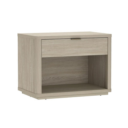 Manhattan Comfort - Evelyn 32 Nightstand 2.0 with 1 Full Extension Drawers in Natural - NS012-NA veiw 2