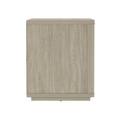 Manhattan Comfort - Evelyn 32 Nightstand 2.0 with 1 Full Extension Drawers in Natural - NS012-NA veiw 4