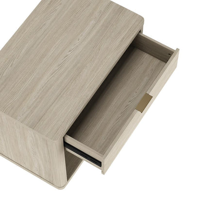 Manhattan Comfort - Evelyn 32 Nightstand 2.0 with 1 Full Extension Drawers in Natural - NS012-NA veiw 7