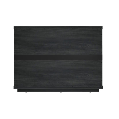 Manhattan Comfort - Evelyn 32 Nightstand 4.0 with 3 Full Extension Drawers in Charcoal Grey - NS014-CH veiw 6