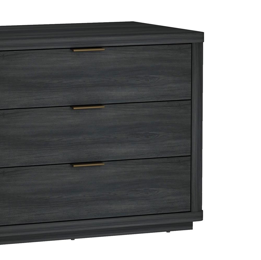 Manhattan Comfort - Evelyn 32 Nightstand 4.0 with 3 Full Extension Drawers in Charcoal Grey - NS014-CH veiw 8