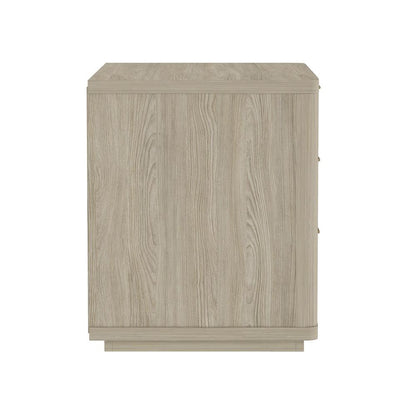 Manhattan Comfort - Evelyn 32 Nightstand 4.0 with 3 Full Extension Drawers in Natural - NS014-NA veiw 4