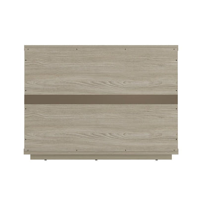 Manhattan Comfort - Evelyn 32 Nightstand 4.0 with 3 Full Extension Drawers in Natural - NS014-NA veiw 6