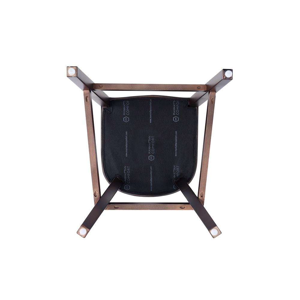 Manhattan Comfort - Fifth Avenue Faux Leather Barstool with Beech Wood Legs in Light Grey - BS007-LG veiw 7
