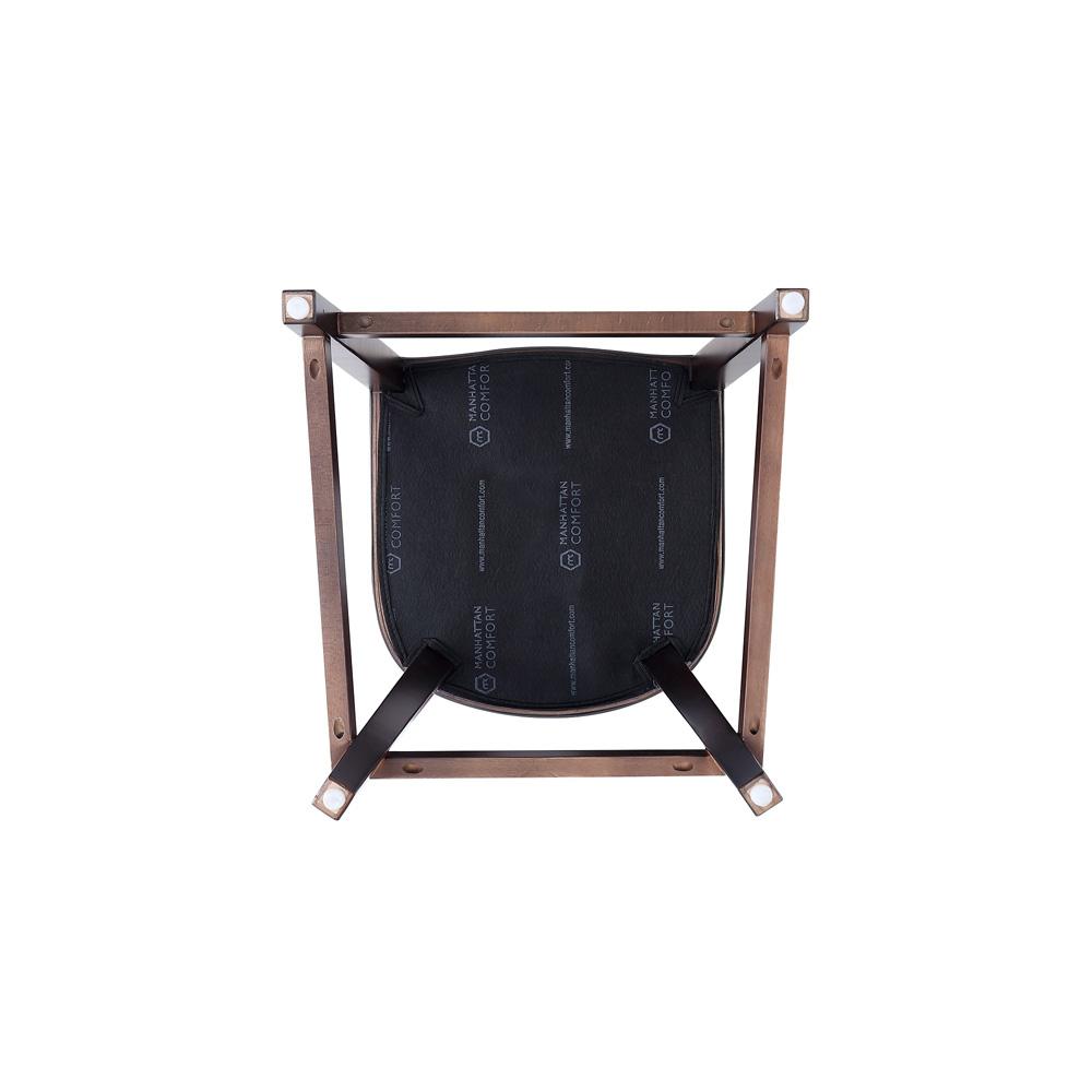 Manhattan Comfort - Fifth Avenue Faux Leather Counter Stool with Beech Wood Legs in Light Grey - CS012-LG veiw 7