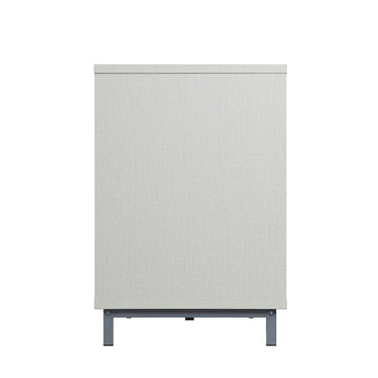 Manhattan Comfort - Fireplace and Brighton Fireplace with 8 Fixed Shelves in BlackBeige - FP4-BG veiw 4