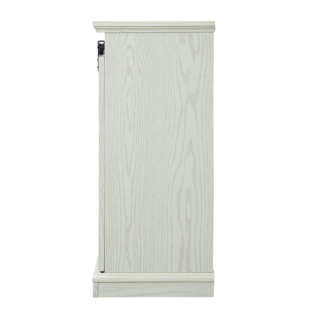 Manhattan Comfort - Fireplace and Myrtle Fireplace with 7 Fixed Shelves in BlackCream Oak - FP2-CR veiw 3