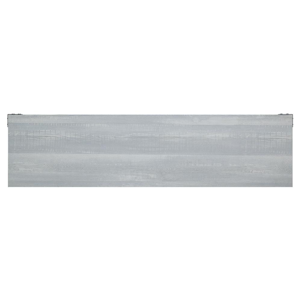 Manhattan Comfort - Fireplace and Richmond Fireplace with 2 Drawers in BlackGrey - FP1-GY veiw 5