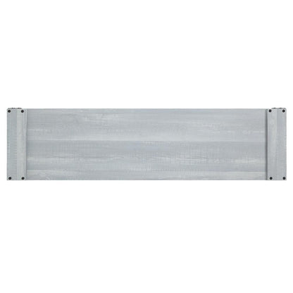 Manhattan Comfort - Fireplace and Richmond Fireplace with 2 Drawers in BlackGrey - FP1-GY veiw 6