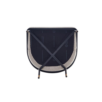 Manhattan Comfort - Flor Twill Weave Dining Chair with Metal Legs in Wheat - DC052-WT veiw 7