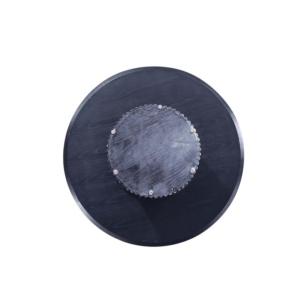 Manhattan Comfort - 5-Piece Flor and Hathaway Twill Weave Dining with Dining Chair - MetalDining Table - American Solid Ash Wood Legs in Black - 4-DT03DC052-BK veiw 10