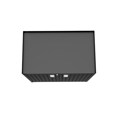 Manhattan Comfort - 3-Piece Fortress Garage Set with 4 Adjustable Shelves in Charcoal Grey - 14GMC-CH veiw 10