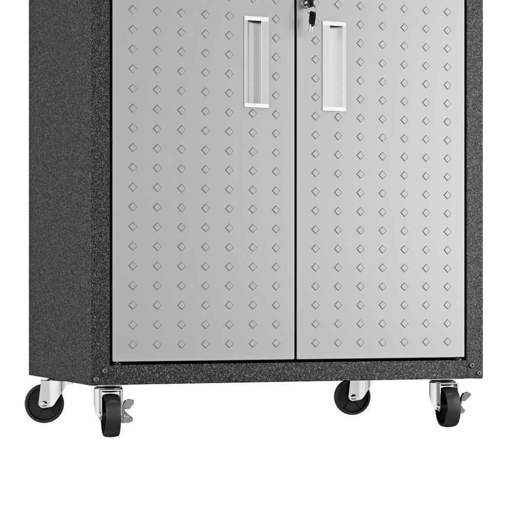 Manhattan Comfort - 3-Piece Fortress Garage Set with 4 Adjustable Shelves in Grey - 14GMC veiw 7