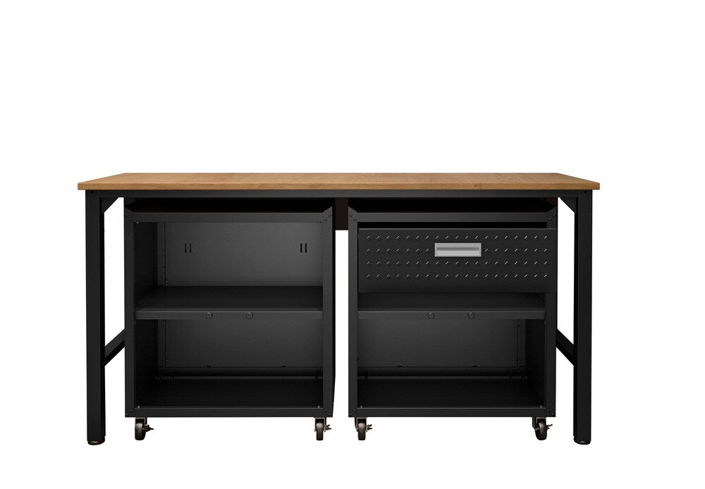 Manhattan Comfort - 3-Piece Fortress Garage Set with 1 Drawers in Charcoal Grey - 15GMC-CH veiw 7