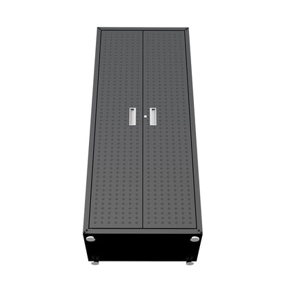 Manhattan Comfort - Fortress Garage Cabinet with 4 Adjustable Shelves in Charcoal Grey - 1GMCF-CH veiw 4