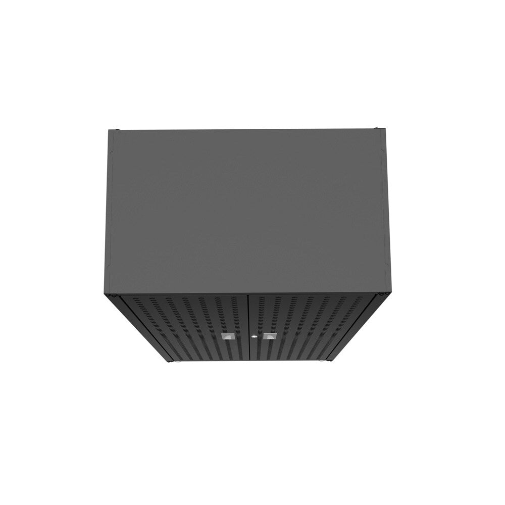 Manhattan Comfort - Fortress Garage Cabinet with 4 Adjustable Shelves in Charcoal Grey - 1GMCF-CH veiw 5