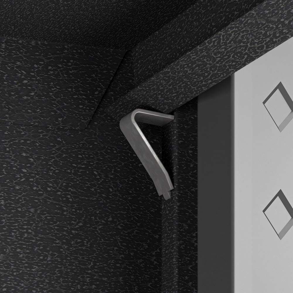 Manhattan Comfort - Fortress Garage Cabinet with 4 Adjustable Shelves in Grey - 1GMCF veiw 7